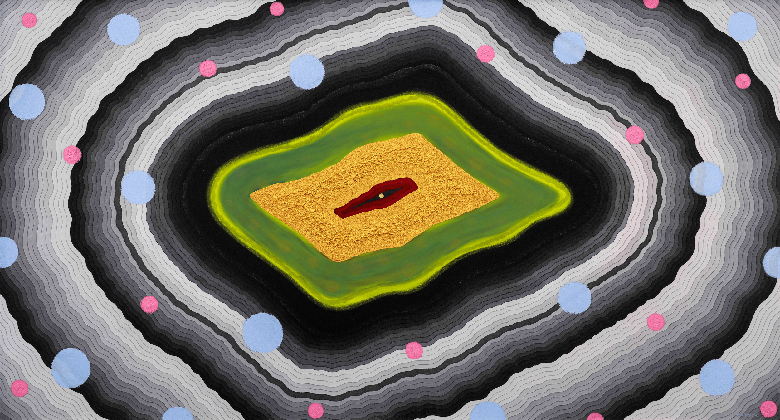 M-Theory 77
Chinese Paint, Japanese Paint, Acrylic, Oil, Chinese xuan paper, 96×180cm, 2026