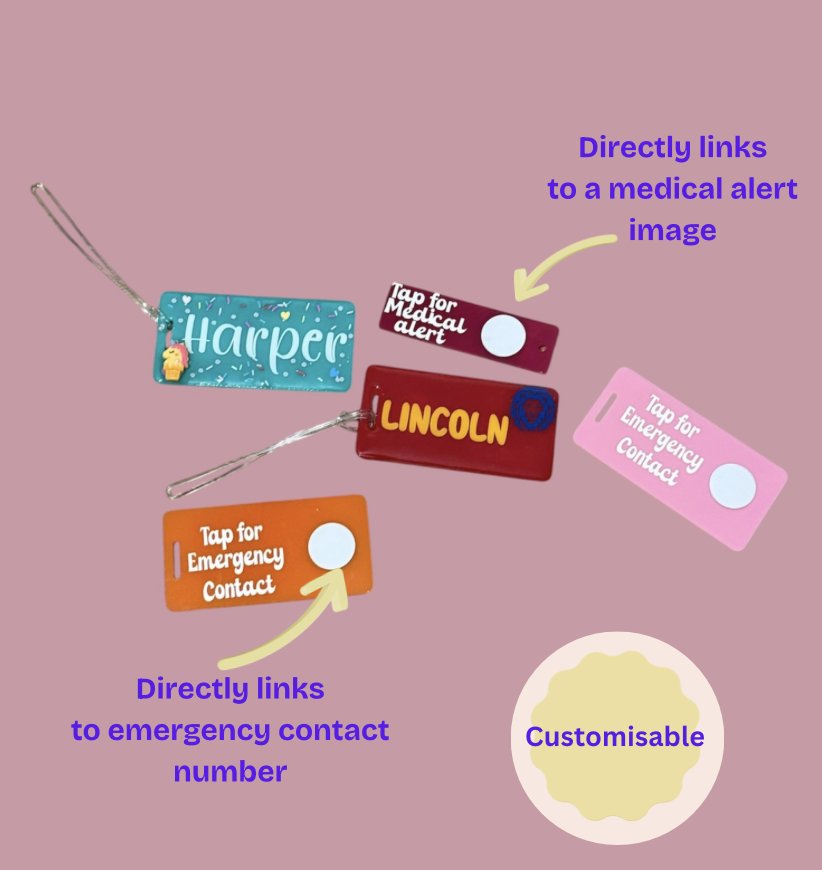 Emergency Contact/Medical alert bag tag