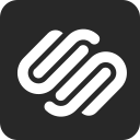 Squarespace logo on a dark background
