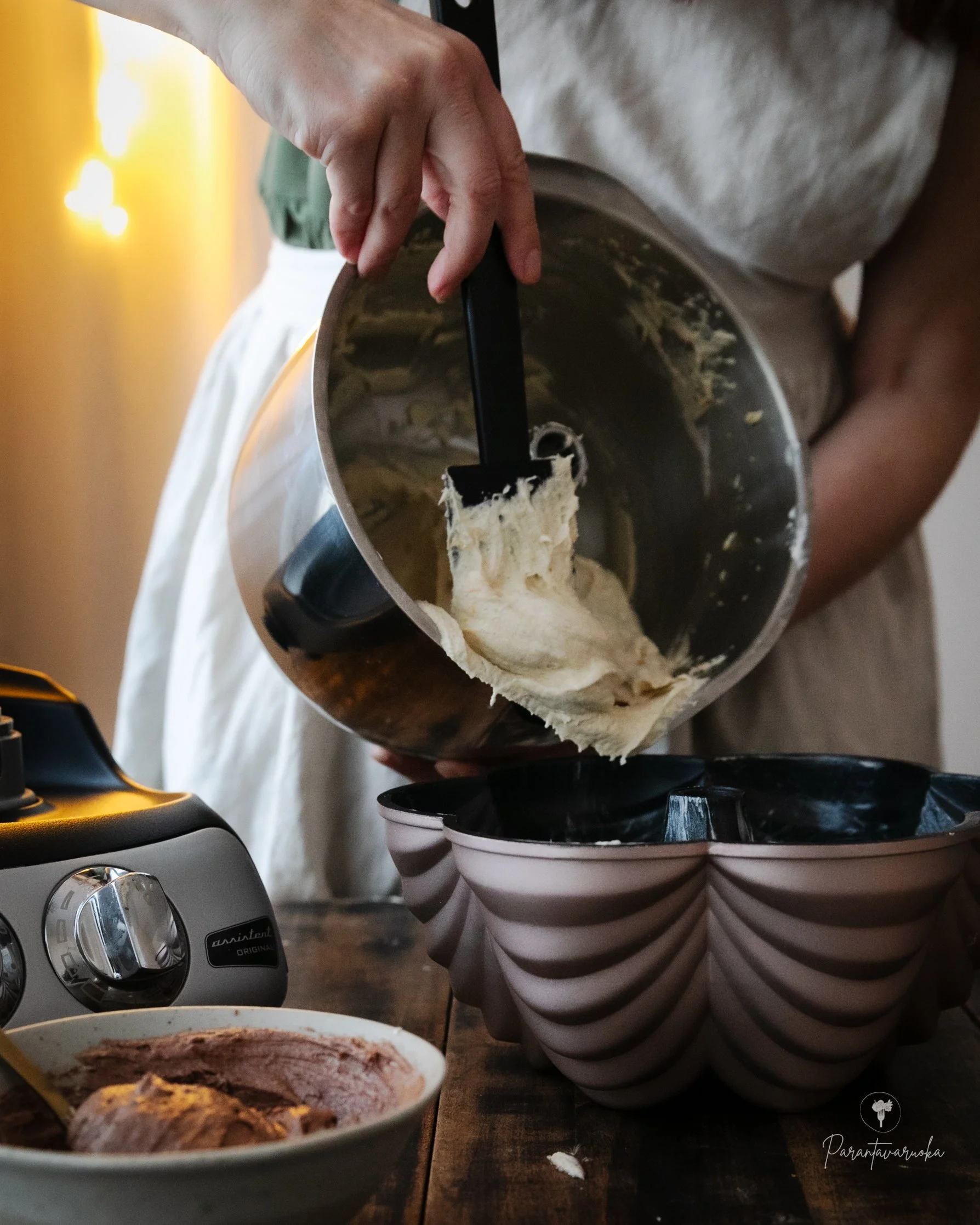 Appelsiinikakku tiikeriraidalla (gluteeniton, maidoton)