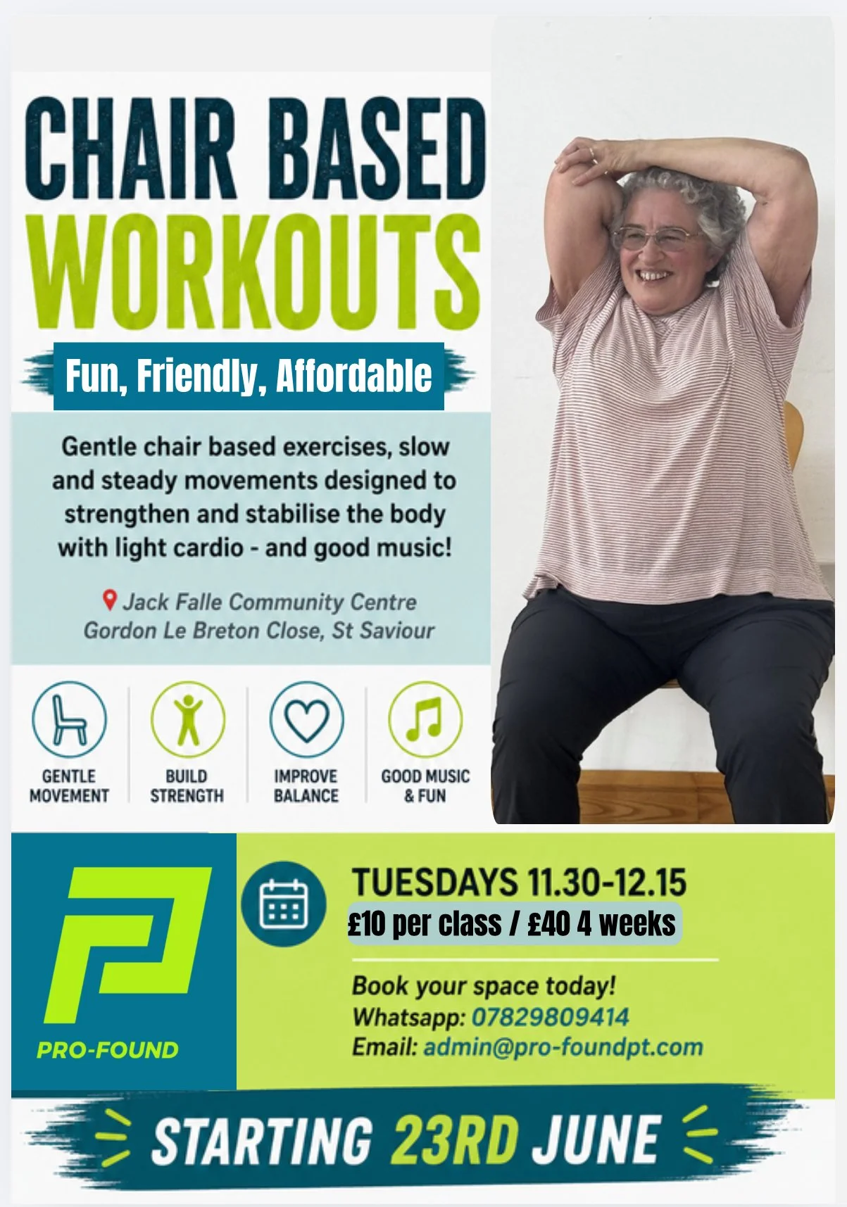Chair Based Workouts - Tuesdays 11.30-12.15