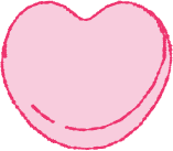 Pink heart-shaped object
