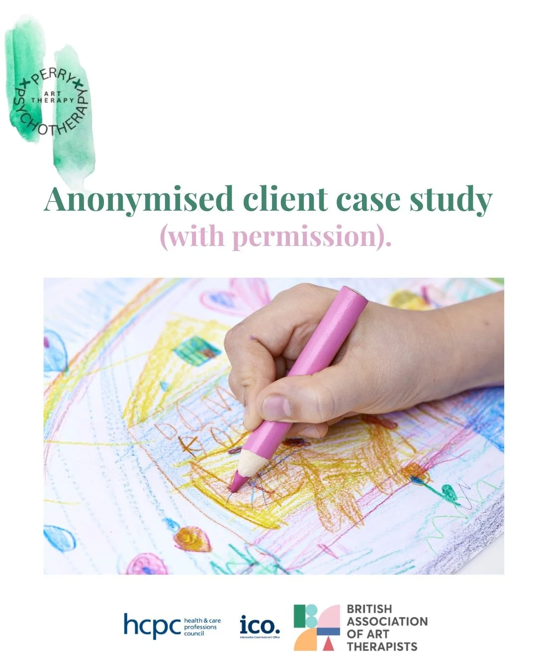 ✨ Case Study Highlight ✨
 This young person came to art therapy while navigating life with cerebral palsy and the unique challenge of being a twin &mdash; but the only one with a disability. Questions around confidence, belonging, and identity were a
