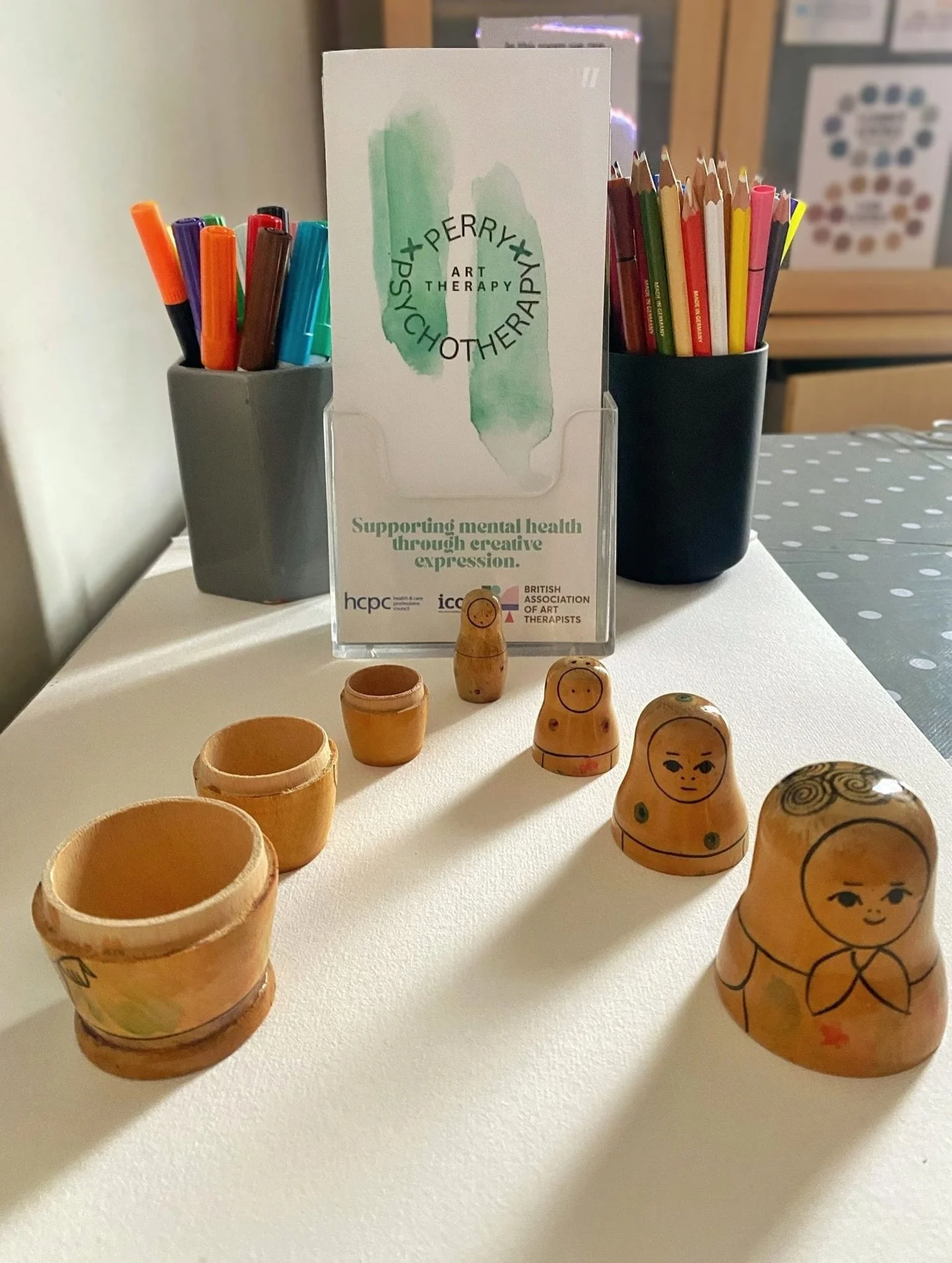 Russian Dolls &amp; The Layers We Carry

In the therapy room, Russian dolls become more than pretty wooden figures, they turn into a roadmap of the self.

Each layer represents a version of us:
🌟 The outer shell &mdash; the polished &ldquo;I&rsquo;m