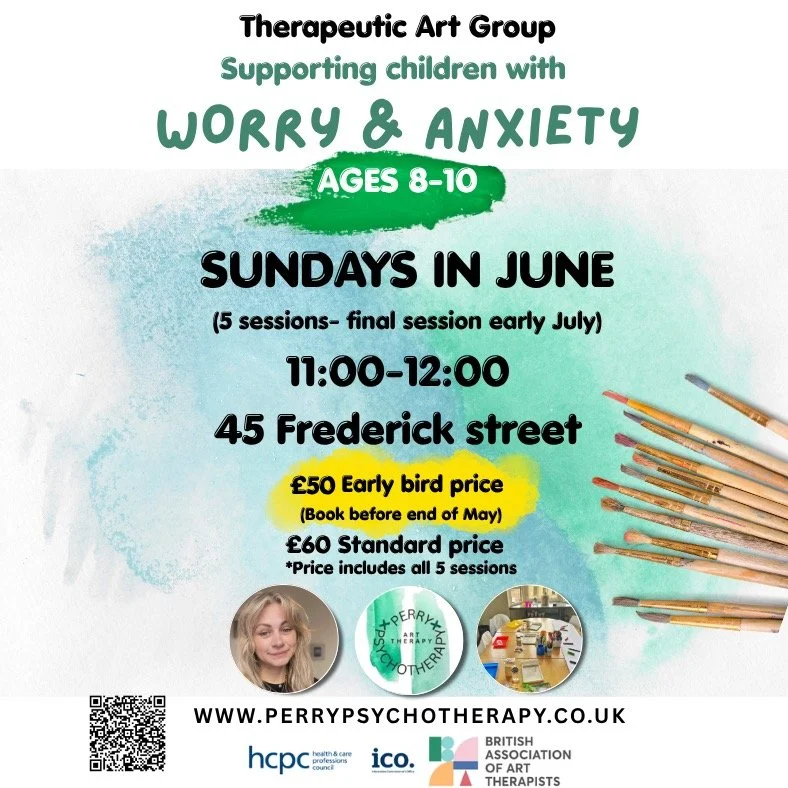 Help your child feel calmer, more confident, and better equipped to manage worry 💚

Our Therapeutic Art Group for ages 8&ndash;10 is running again in June after high demand. A gentle, creative space where children can explore anxiety, build coping s