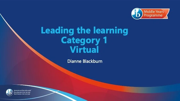 MYP Cat 1, virtual, 07 - 09 October 2026, Leading The Learning
