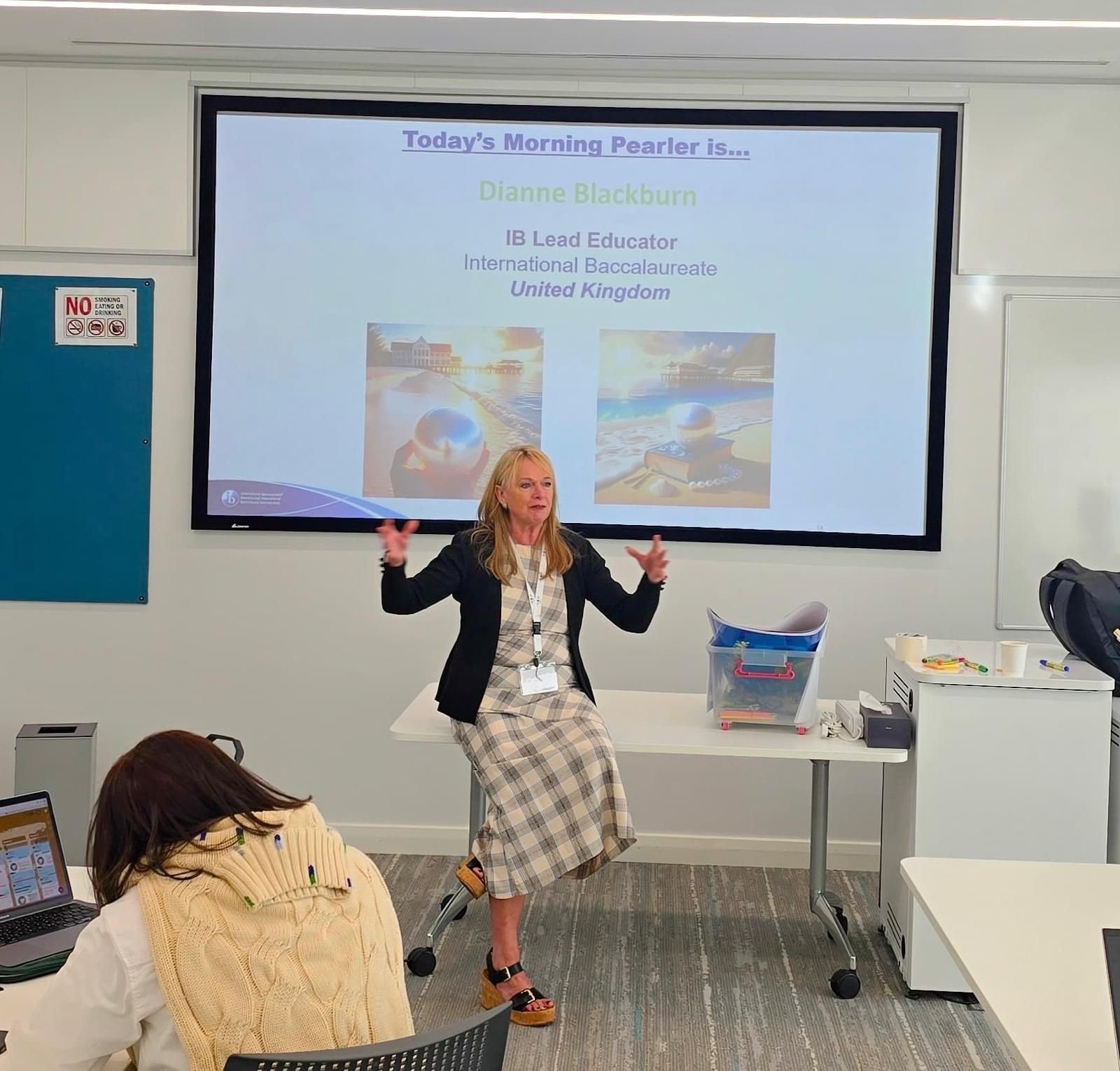 Sharing a pearl of wisdom at Qatar Foundation