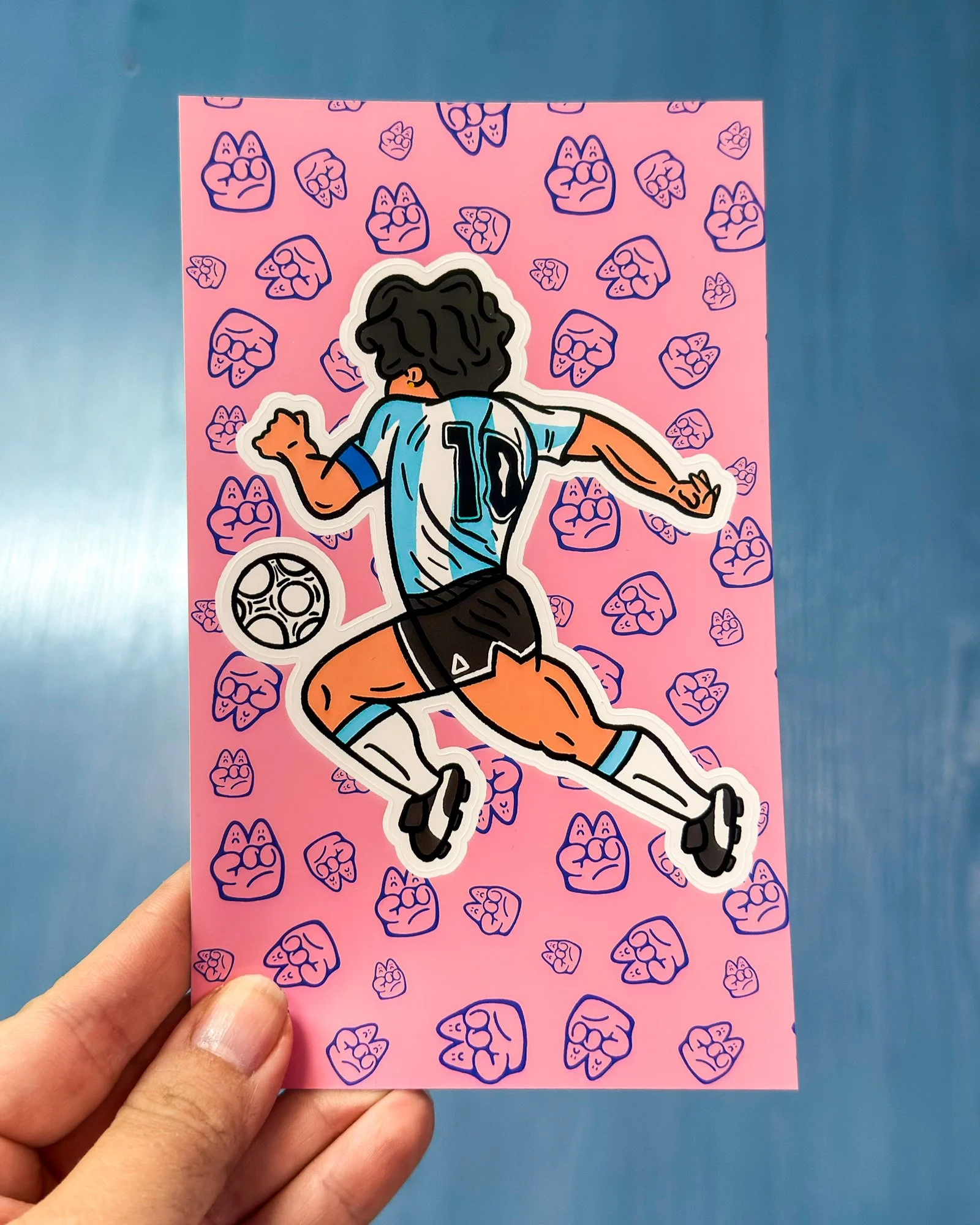 Pegatina Maradona 'Gol del siglo'