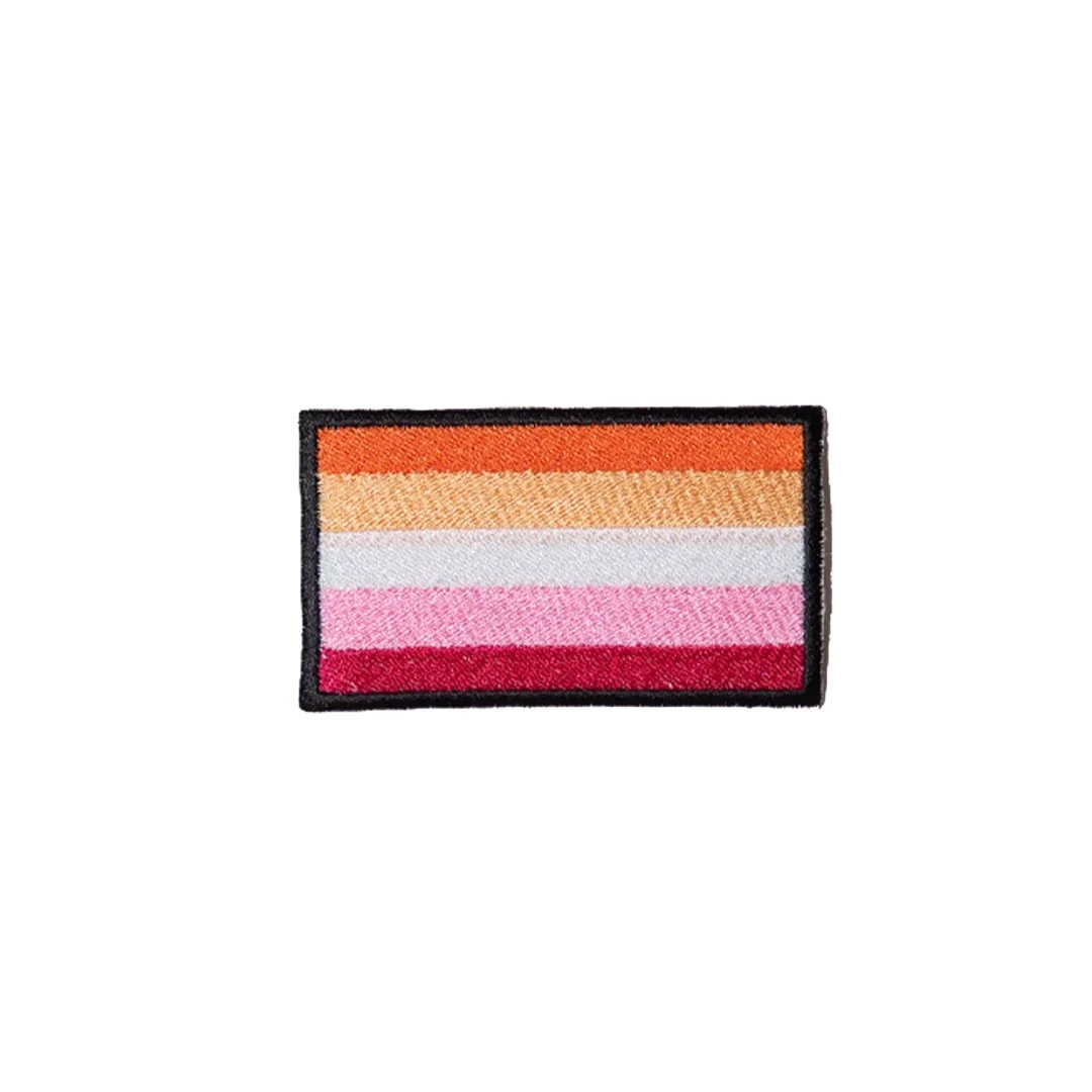 Parche bandera lésbica