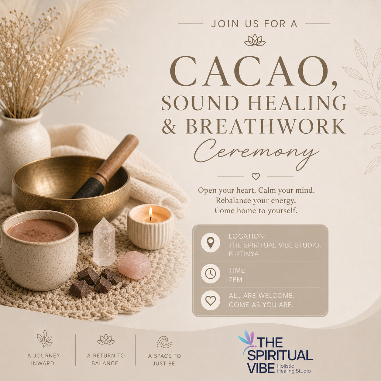 Cacao, Sound Healing &amp; Breathwork Ceremony 