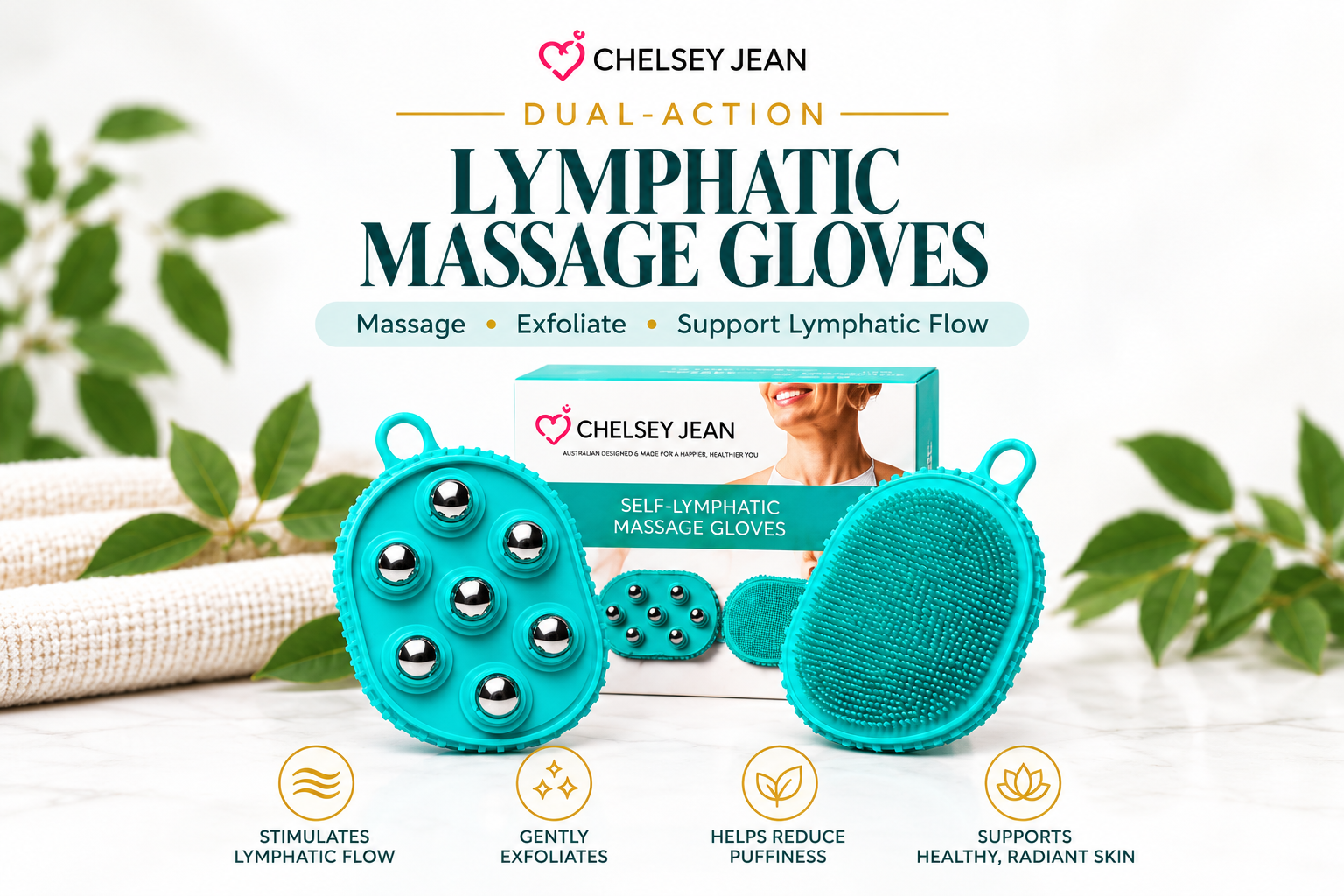 Dual-Action Lymphatic Gloves