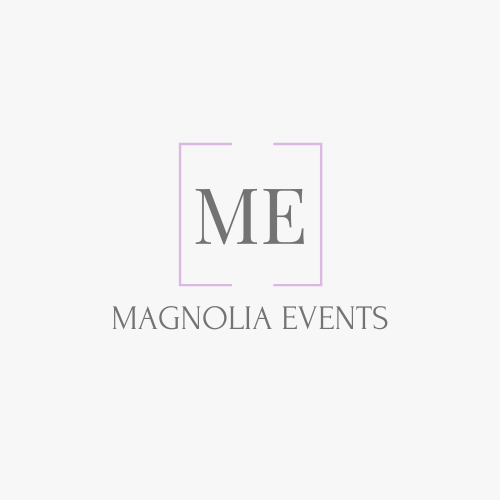 Magnolia Events logo with stylized 'ME' and purple border