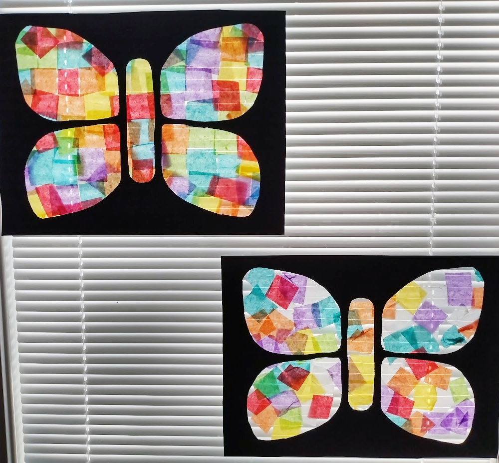 “Stained Glass” Butterflies