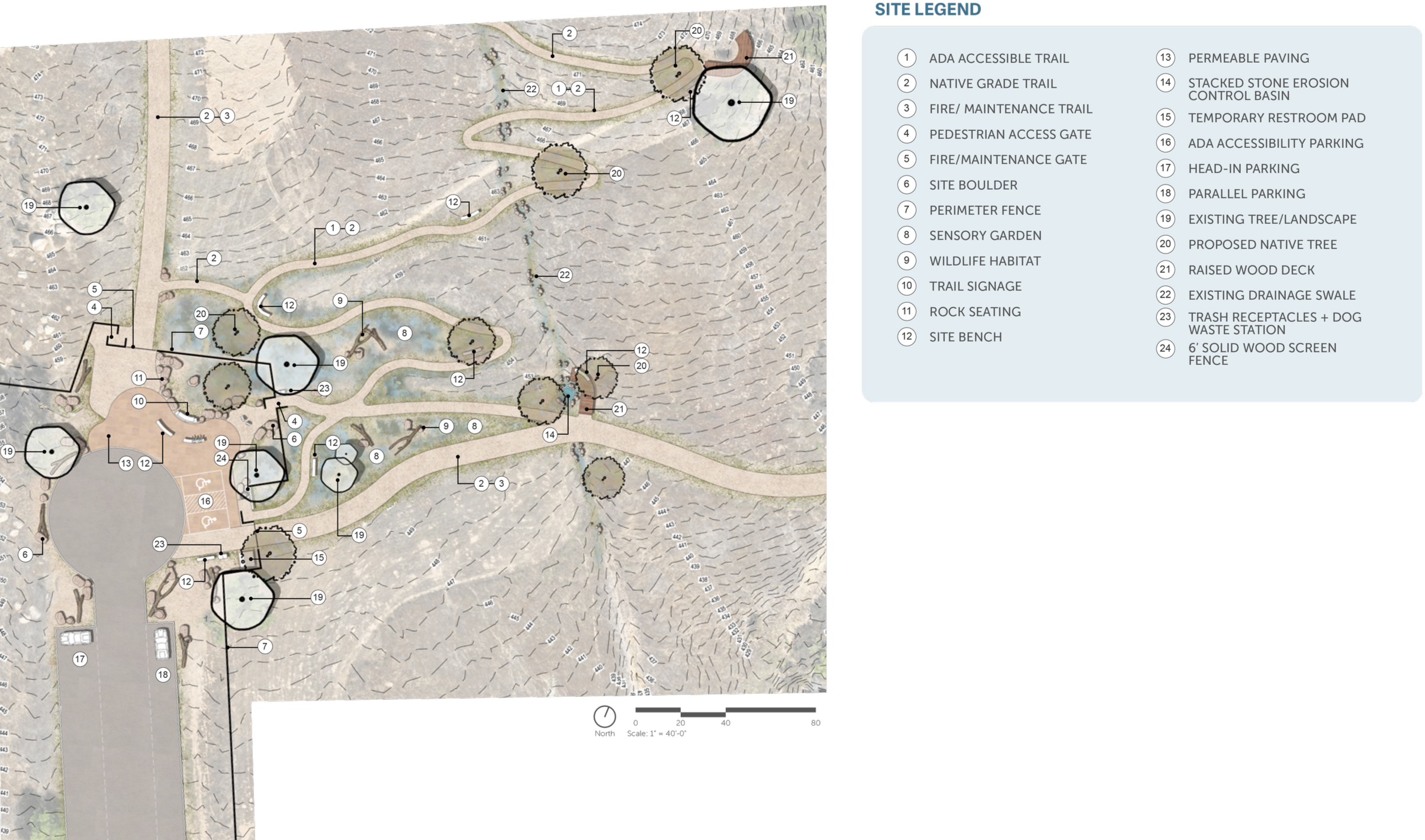 The re-imagined entry to the San Marcos Foothills Preserve will immerse visitors in the natural beauty and heritage of the San Marcos Foothills from the moment they arrive. 