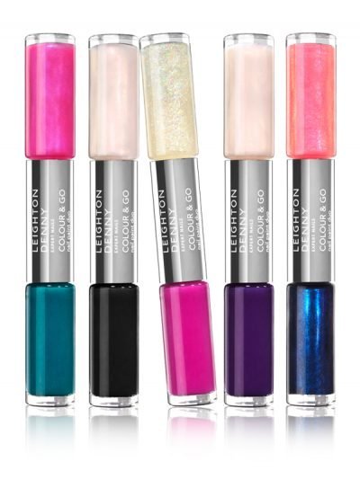 Creative packshot of interesting double nail polish vials for Leighton Denny by Shutters - London 