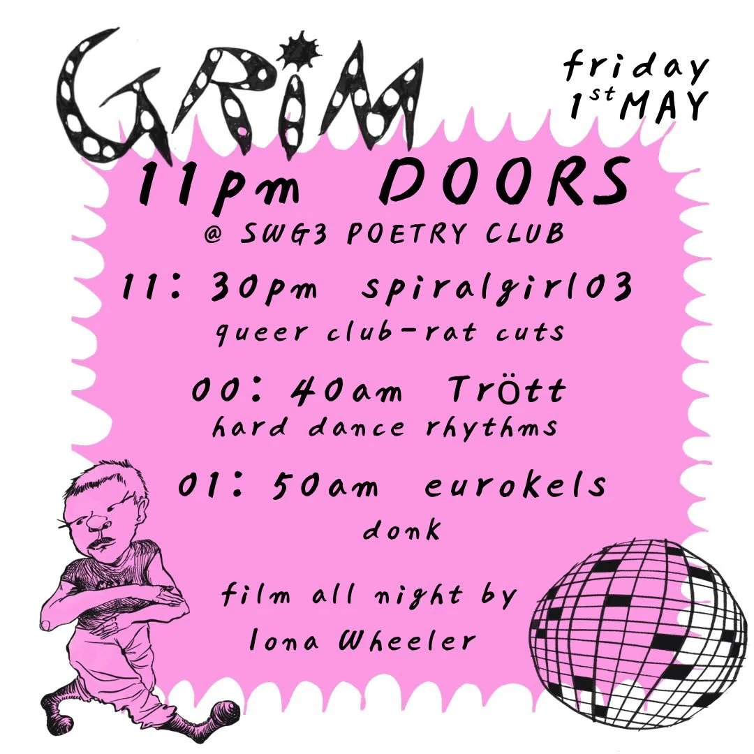 6 days until our immersive club night celebrating Northern Femininity ✨ get your tickets on Humantix or via the link in my bio

#glasgow #grim #clubnight #electronicmusıc #donk