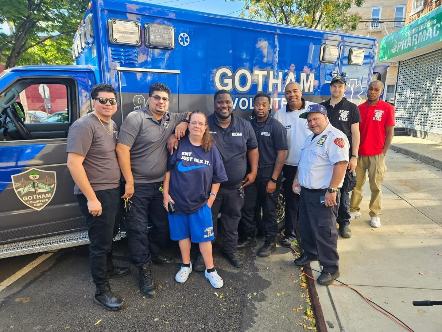 Special guest appearance by @thebedstuyvollies_ at our ambulance dedication!