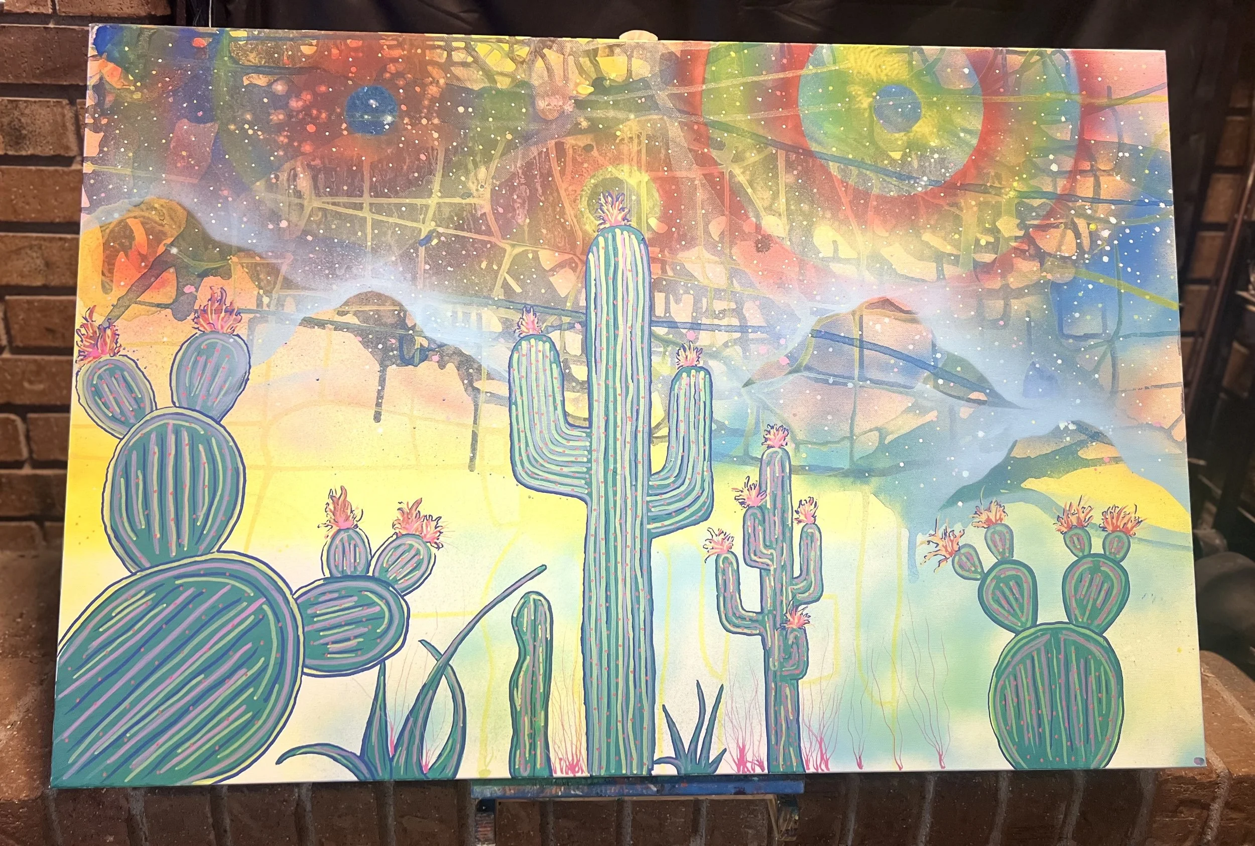 Psychedelic Cacti Blooms