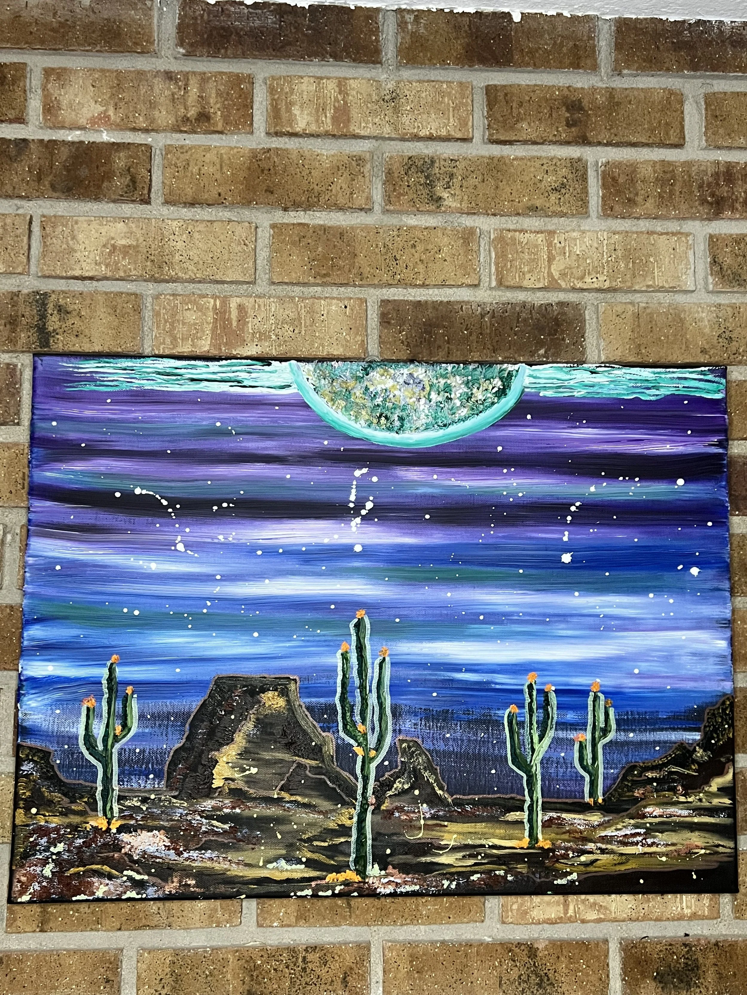 Moonrise over Cactus