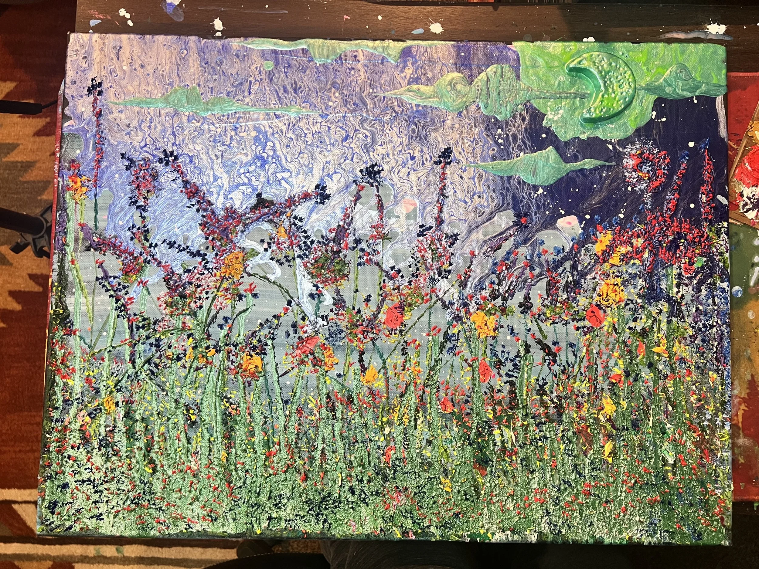 Blue Moon Flower Field