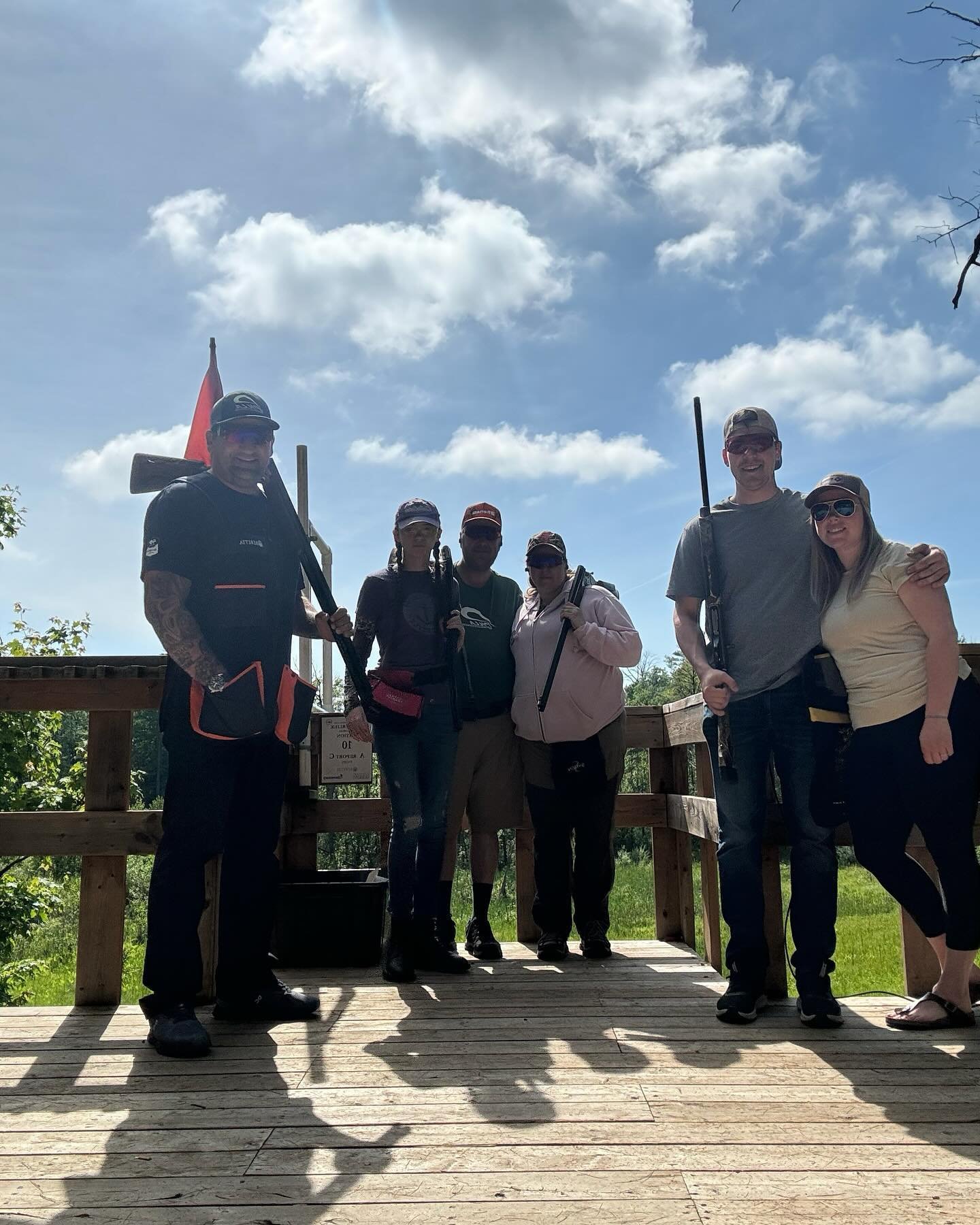 The Nickel District Skeet and Trap Club Squad at the Galt Sportsman Club shooting the Frank Vanderliek Memorial Shoot.