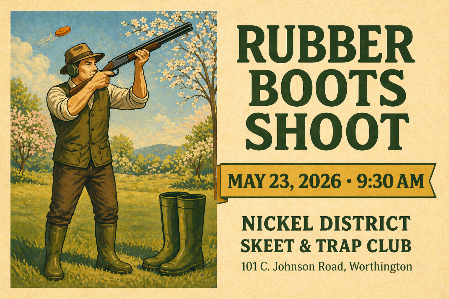 Spring Rubber Boots Shoot
