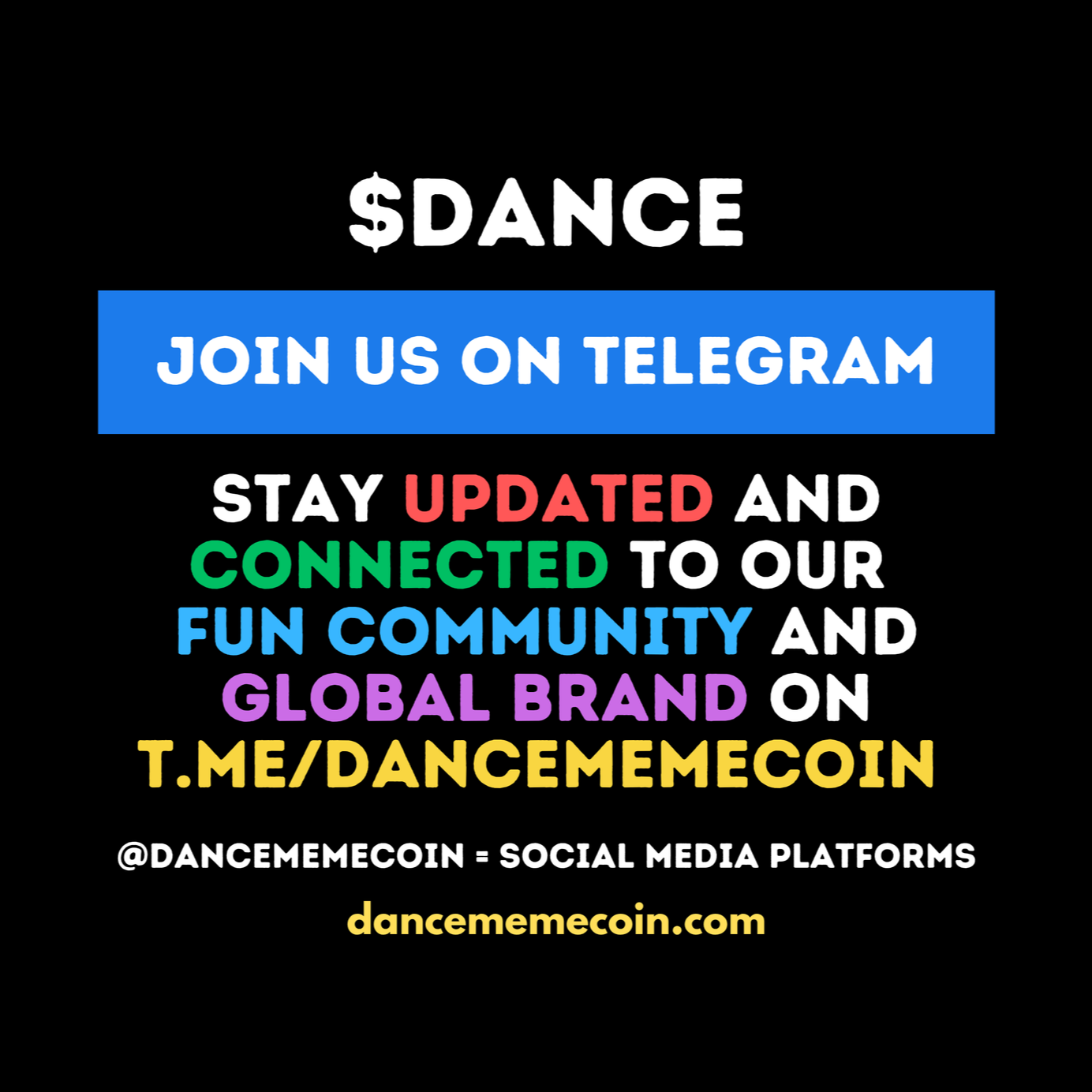 DANCE MEMECOIN CRYPTO SOLANA - JOIN US ON TELEGRAM