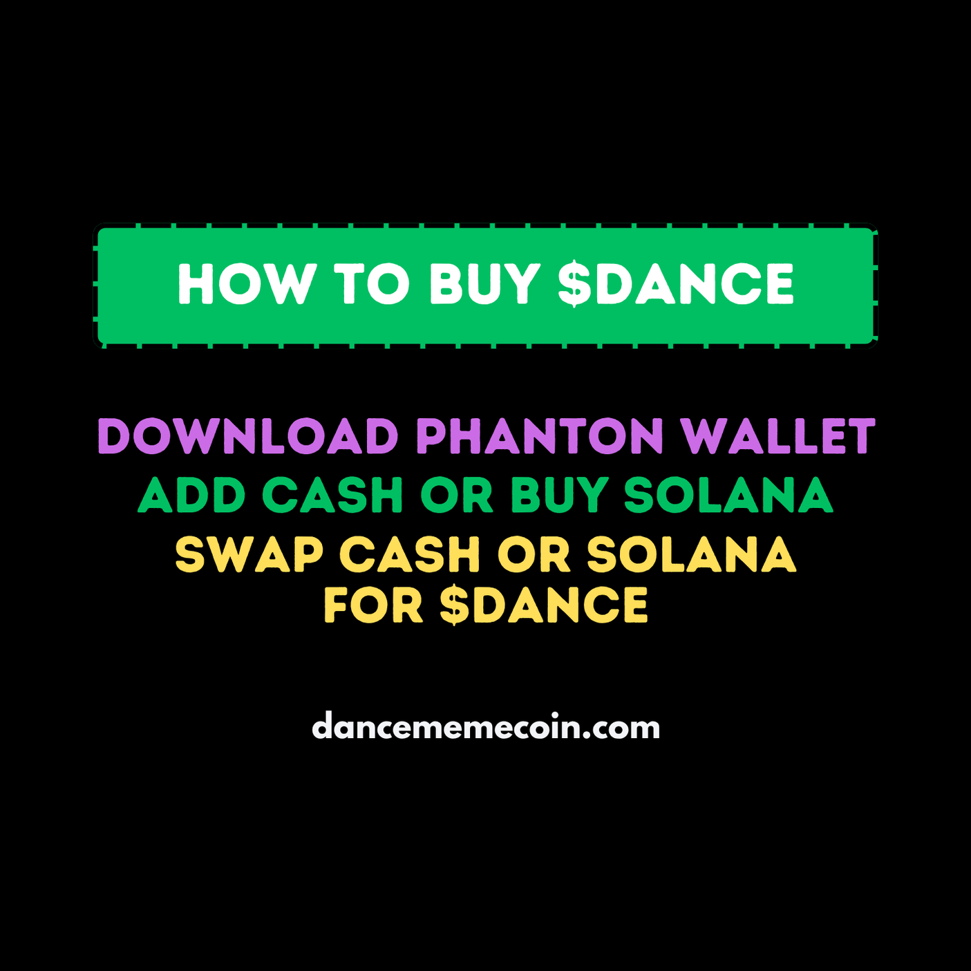 HOW TO BUY $DANCE MEMECOIN