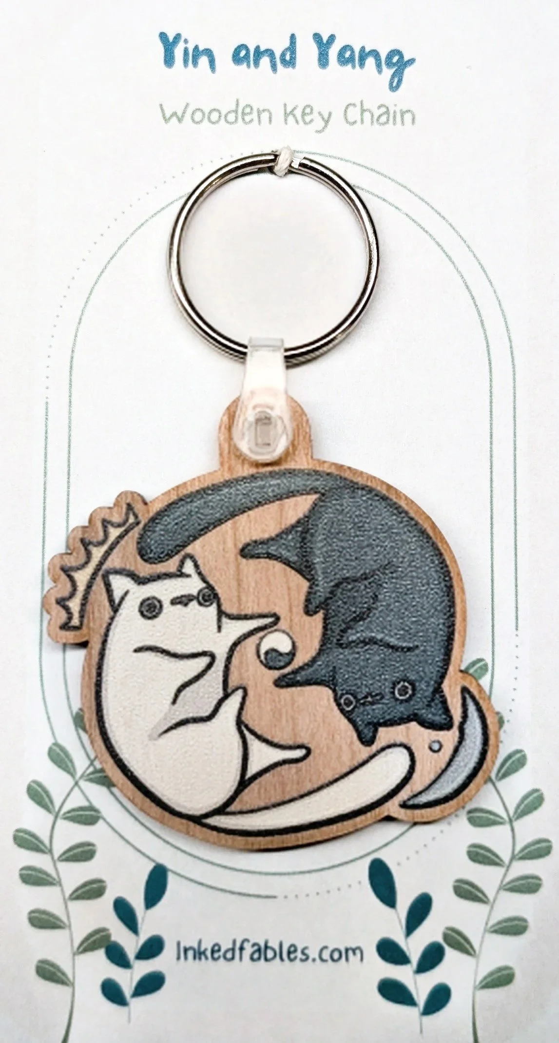 Yin and Yang Keychain