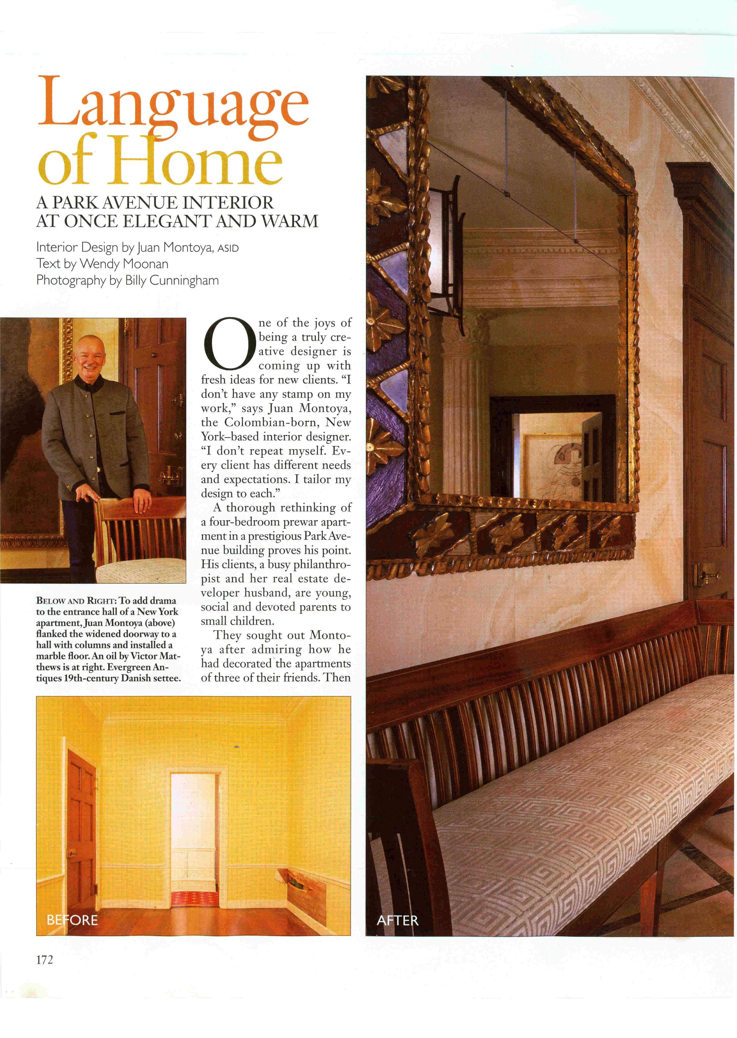 Park Ave & 62nd Street Renovation Project Featured in Language of Home
