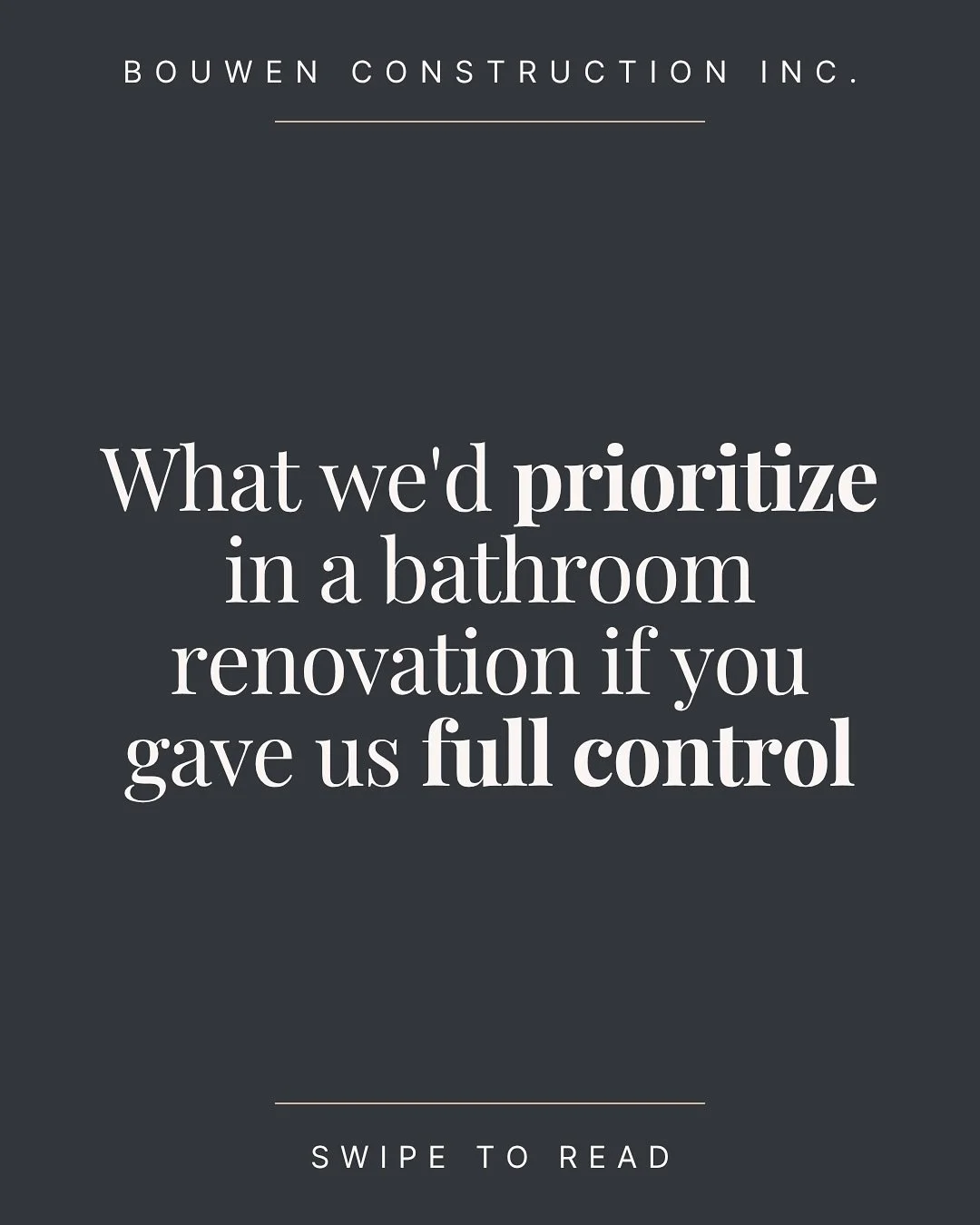 After 20+ years completing home renovations, these are the bathroom upgrades that always pay off &mdash; in comfort, function, and everyday enjoyment.

Save this for when you start planning your bathroom renovation!