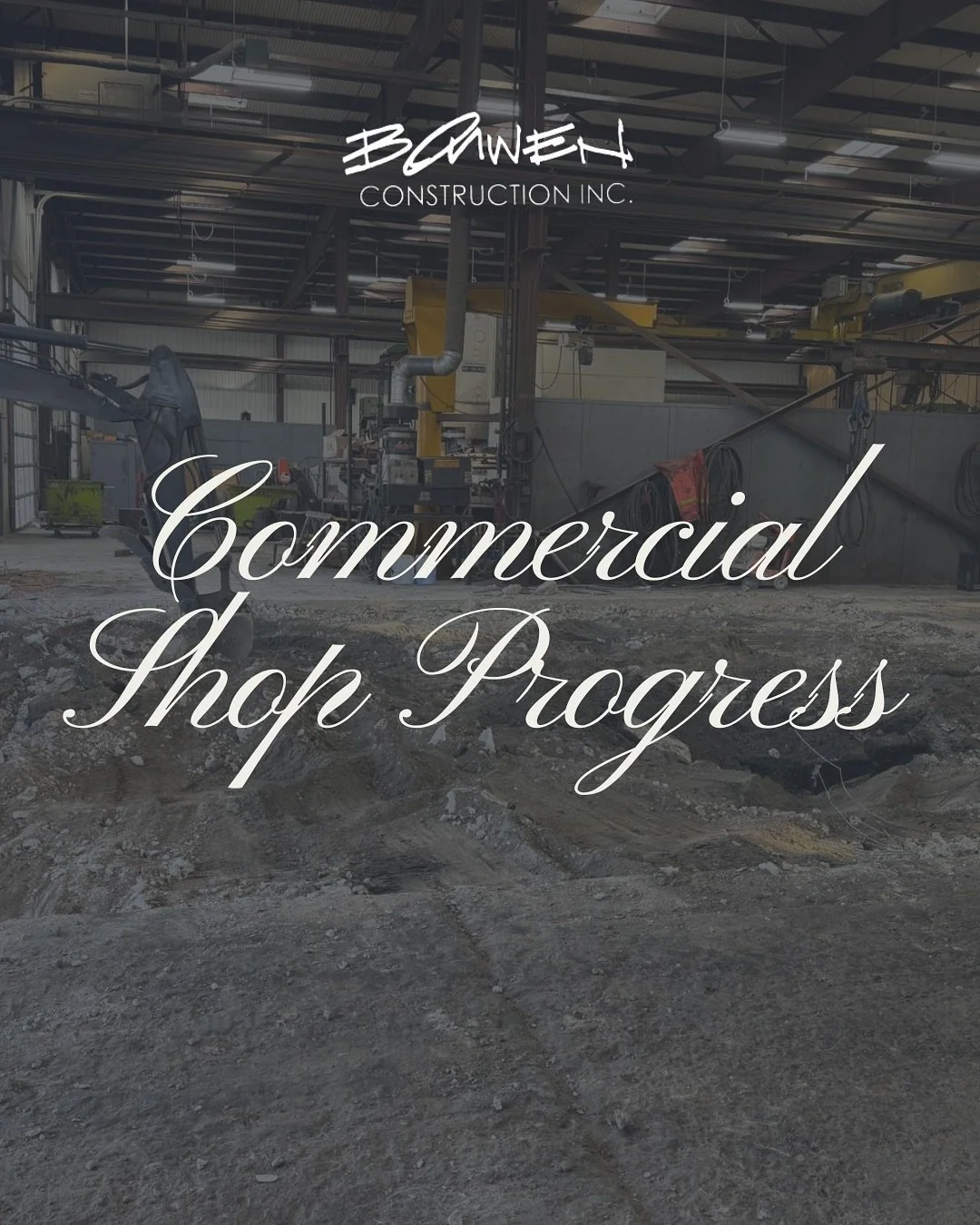 Progress update! 👆🏼

This commercial shop project is wrapping up at the end of October!

We removed a deteriorated concrete slab, cleared out contaminated material, upgraded utilities and services, and poured a new fibre-reinforced concrete slab to