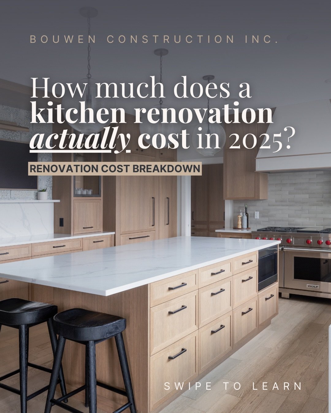 What does a kitchen renovation really cost in 2025?

It depends on a lot of factors but take the number you have in your head and add at least 20%.

Most homeowners underestimate the true cost of a kitchen renovation by 20&ndash;40%, and that&rsquo;s