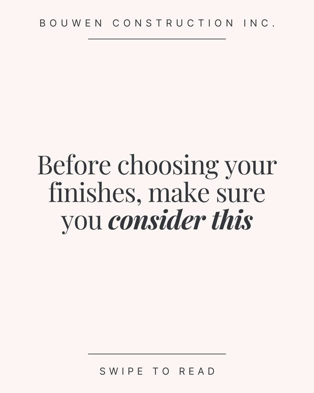 The bottom line is this: don&rsquo;t pick finishes just for the photos. Pick them for your lifestyle and specific use.

#generalcontractors #generalcontractor #yeghomes #yeghomeowners #womeninconstruction