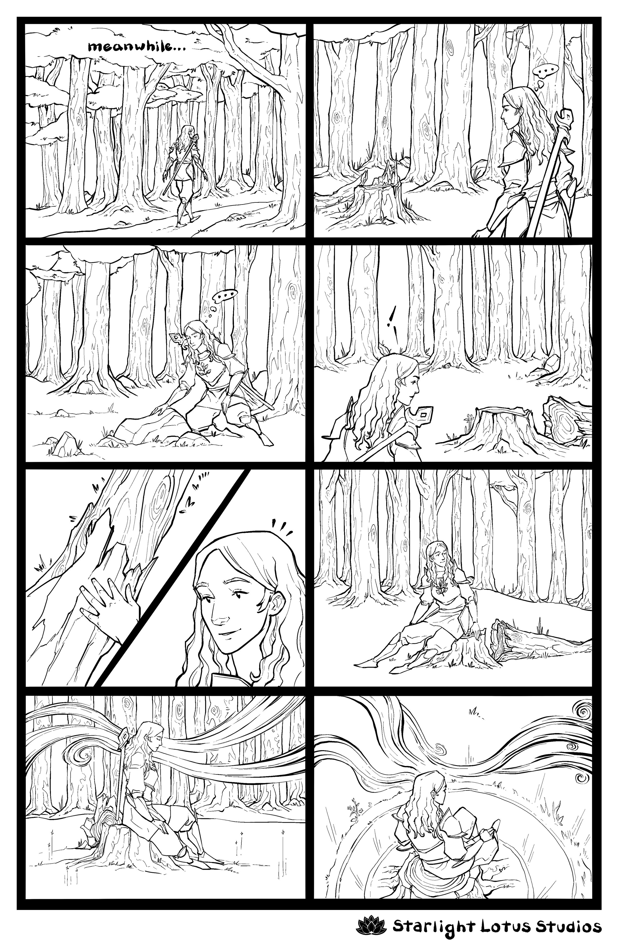 Starlight Lotus Web Comic - Page 21 - Druid Meditation