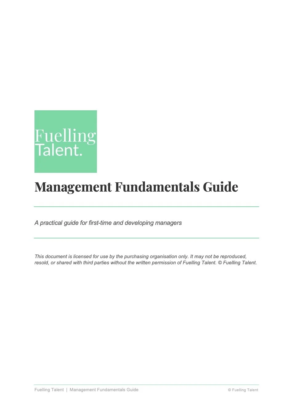 Management Fundamentals Guide