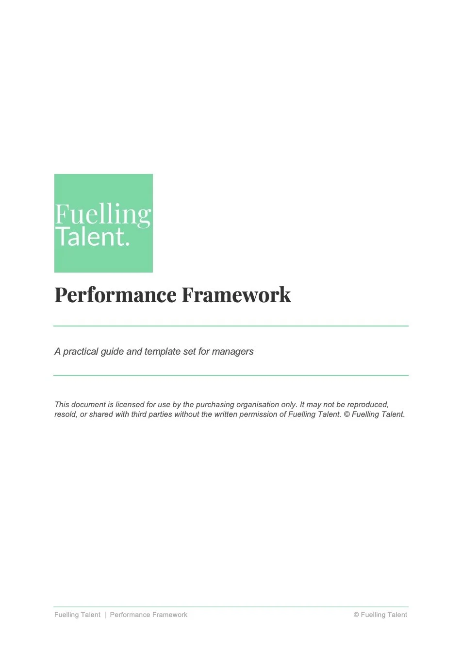 Performance Framework & Templates