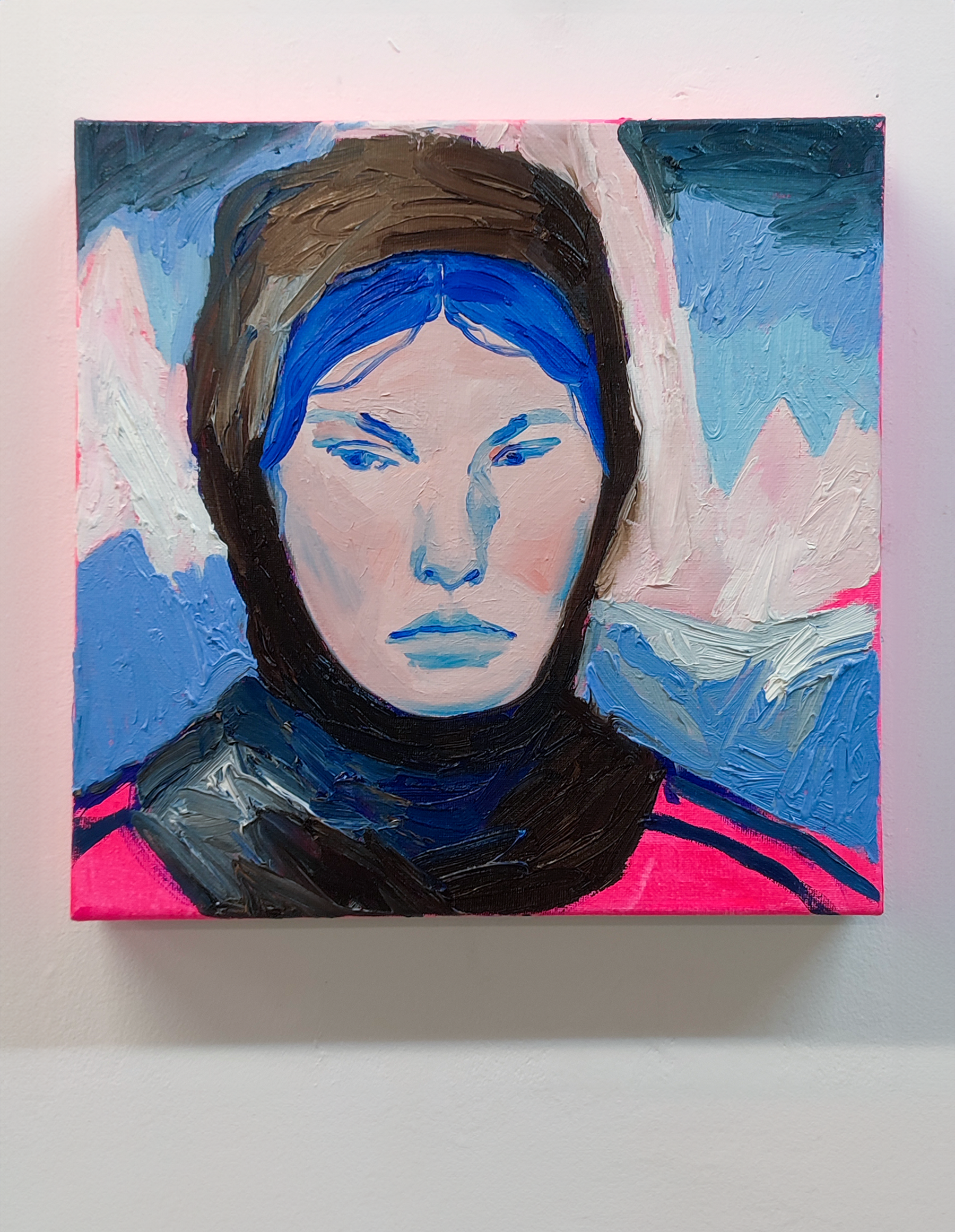 "Habitante N3" / Oil on canvas / 30x30 / 2025