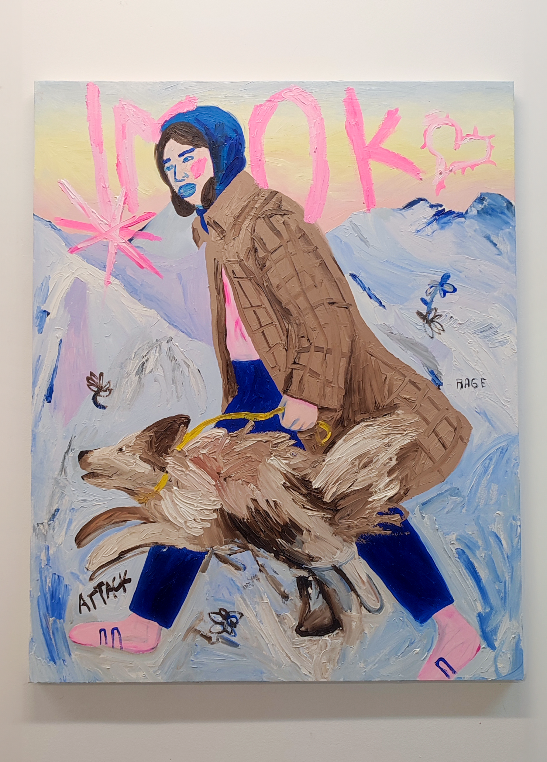 "I´m OK" / Oil on canvas /87x100 / 2025