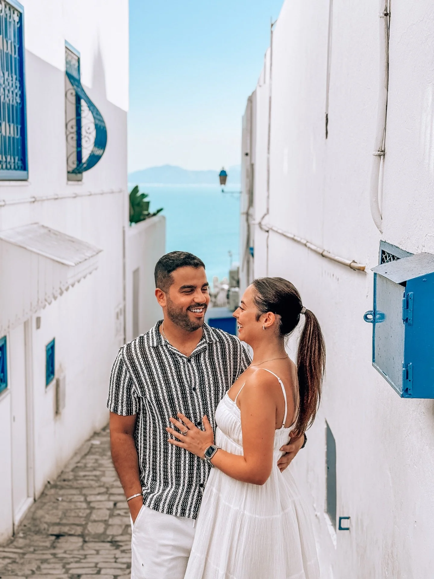 We liked it so much, we came back! 💙🦋🥰

Our first time around was really to get the ropes of it. The second time we nailed every bucket list shot we wanted. The third time, was a redo of the second but better! 

Have you been to Sidi Bou Said? 🇹?