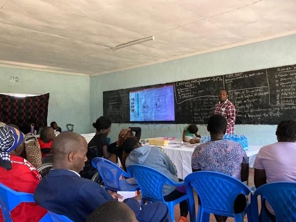  We provide health training for professionals and community workers. 