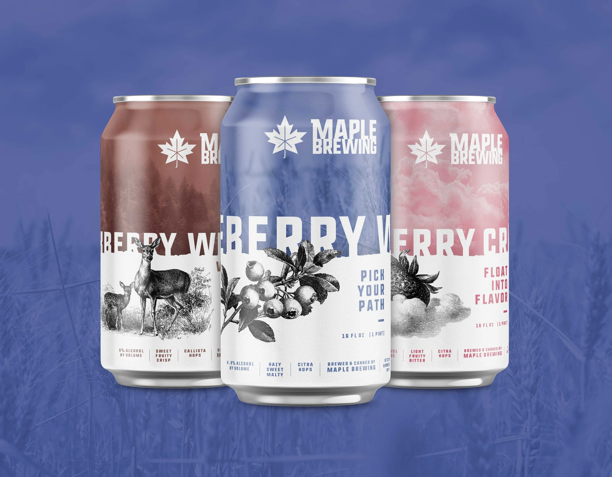 Maple Brewing Beer Labels