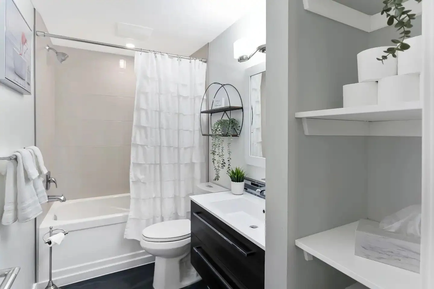 Basement suite washroom