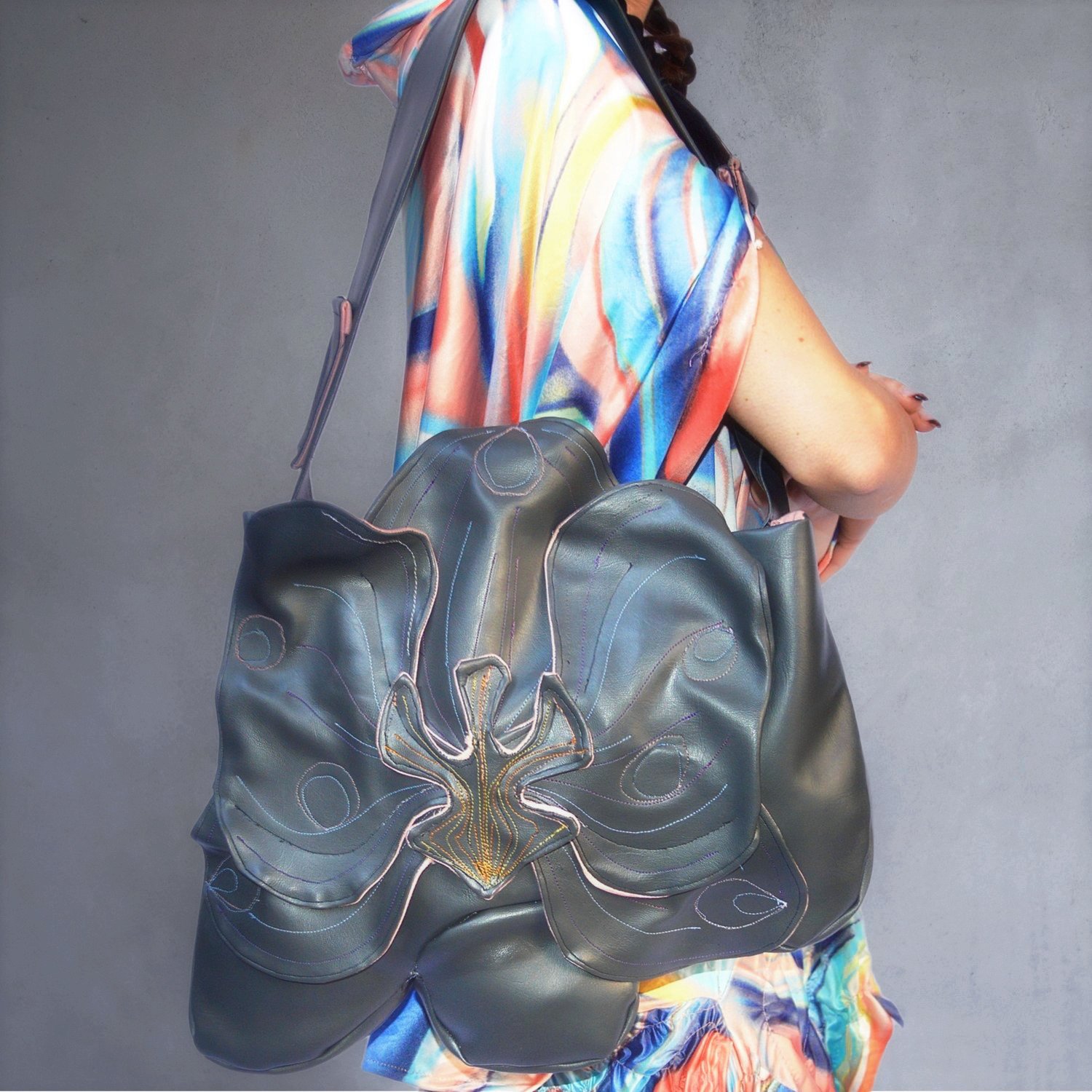 Orchid Vegan Leather Handbag