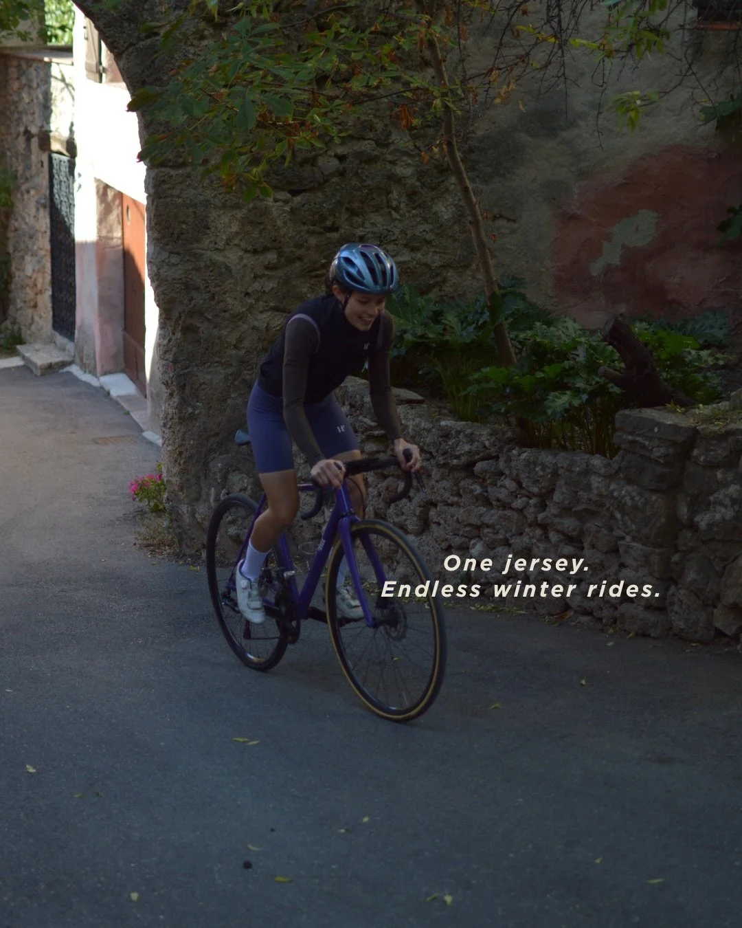 One jersey. Endless winter rides.

Built to carry you through cold mornings and long days on the bike.

Balanced warmth, breathable comfort, and a fit that moves with you | not against you.

Because winter isn&rsquo;t a reason to stop, it&rsquo;s a r