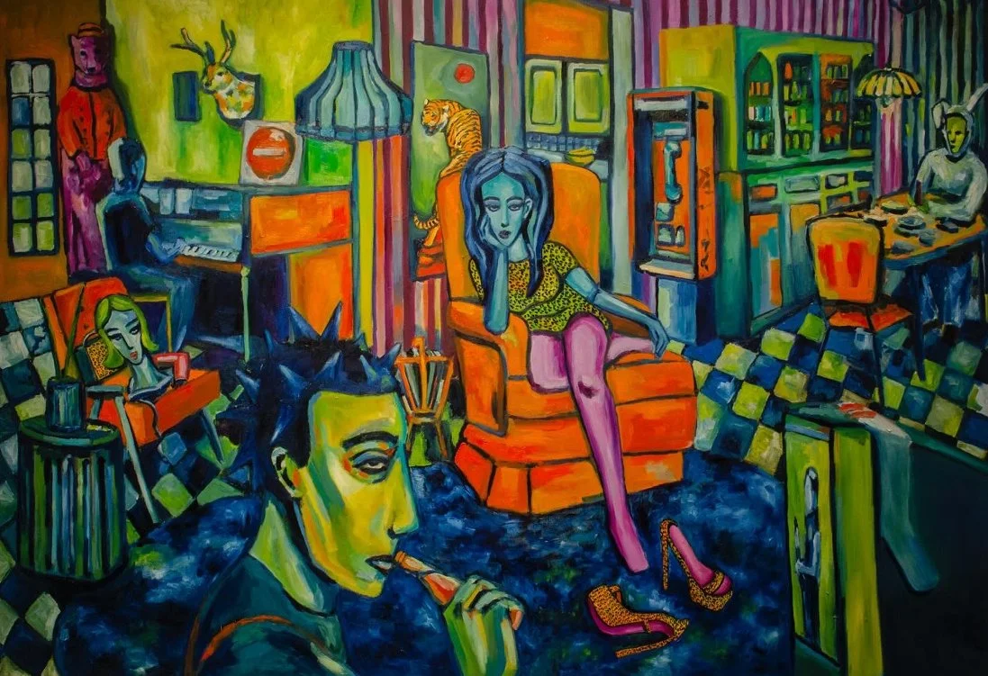 "Fig Tree"
Oil on canvas
65 1/2 x 96 in
$6,336 USD