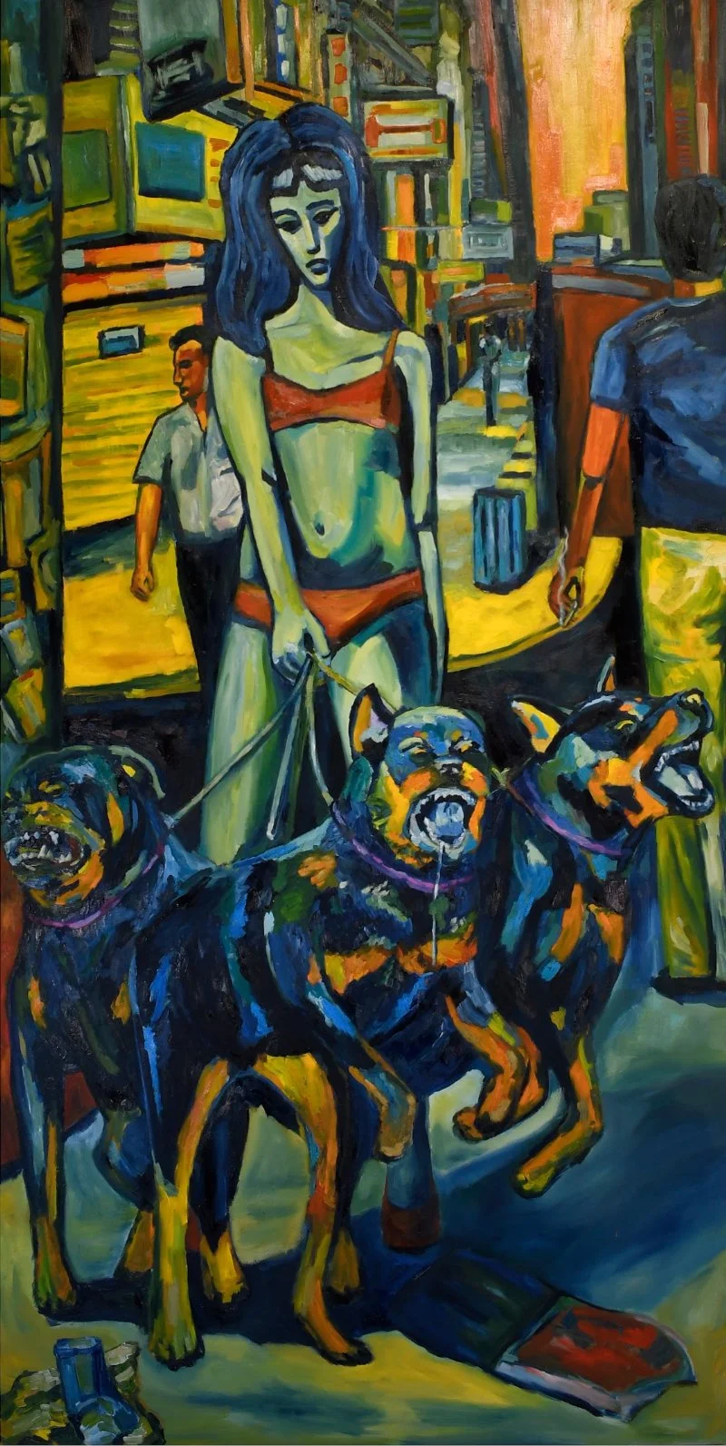 "Queen of the Neighborhood"
Oil on canvas
104 1/2 x 52 in
$5,408 USD