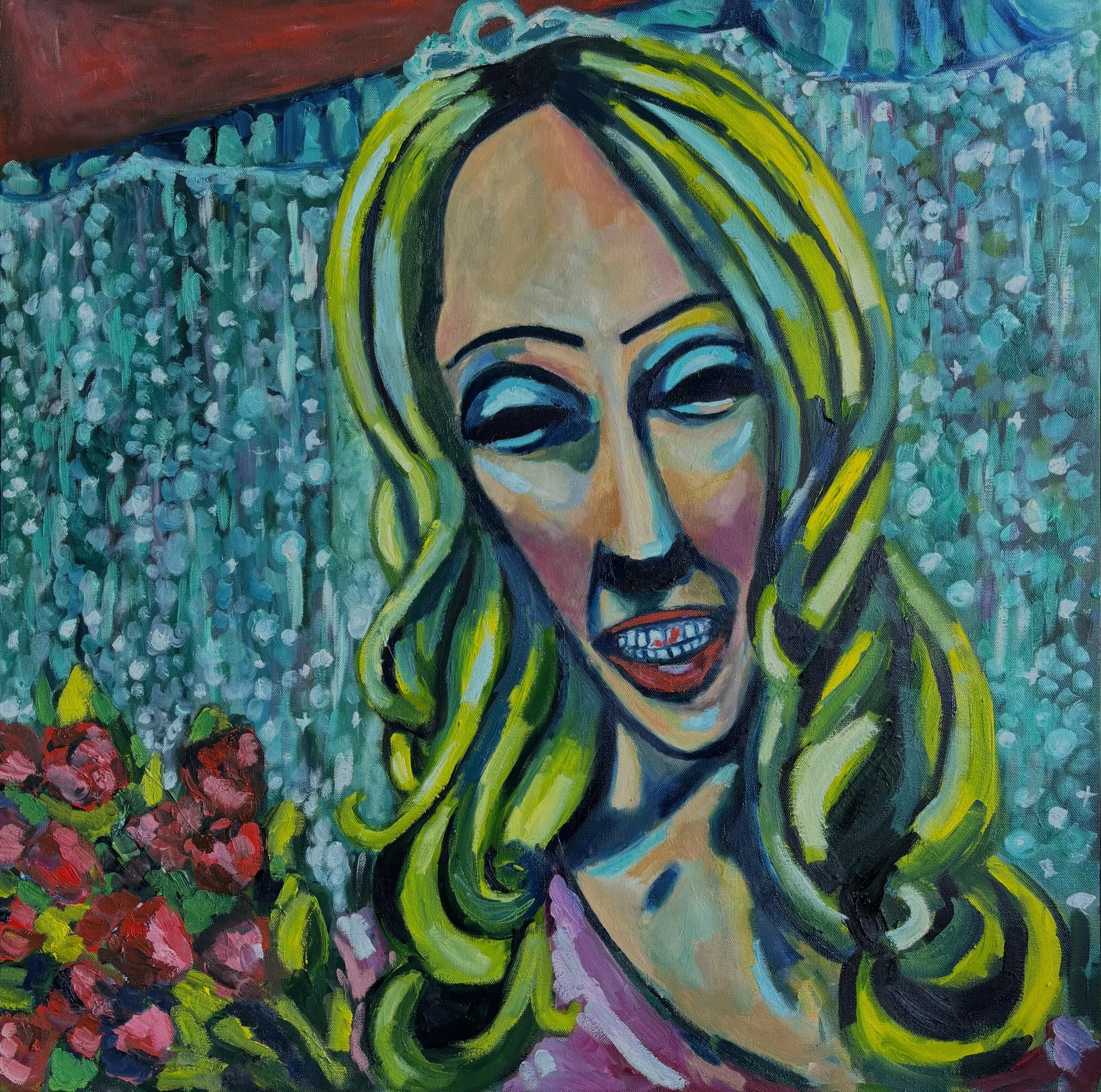 "Full Smile"
Oil on canvas
30x30 in
$600