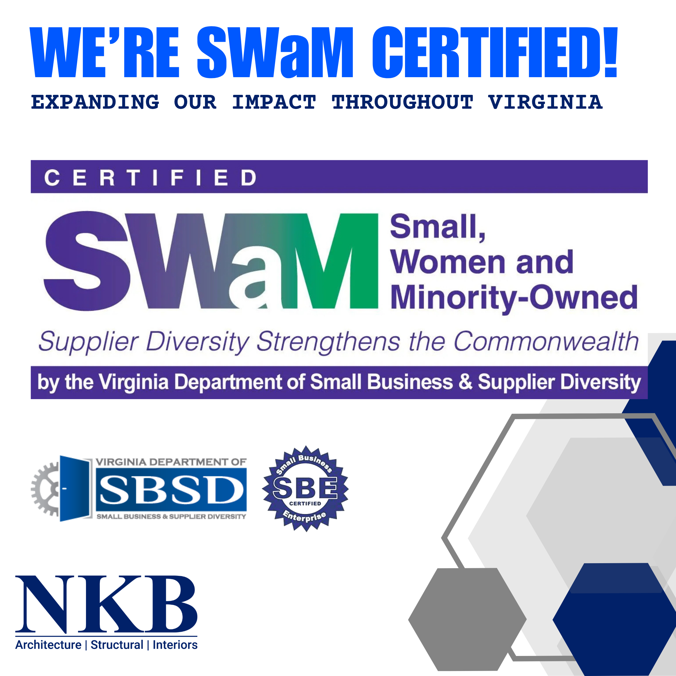 NKB is SWaM Certified!