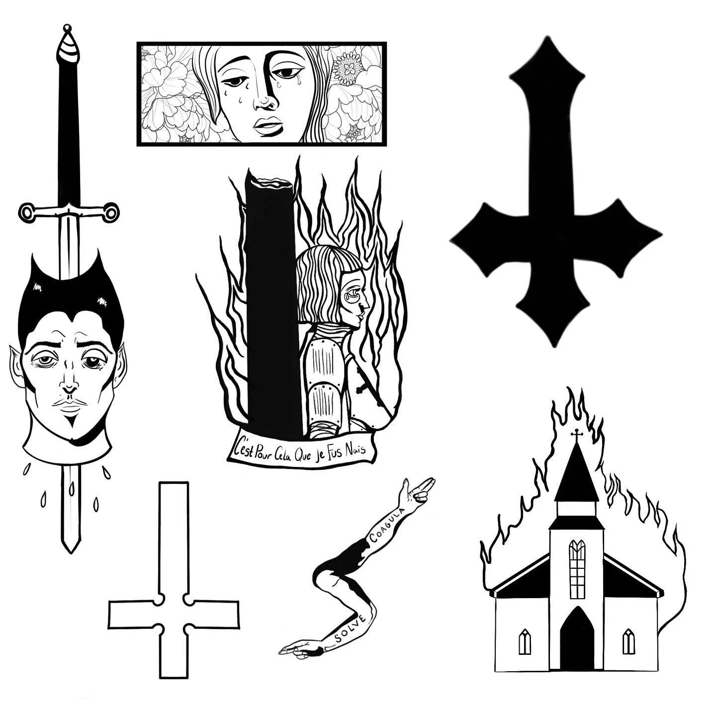 a little ✨𝔯𝔢𝔩𝔦𝔤𝔦𝔬𝔲𝔰 𝔱𝔯𝔞𝔲𝔪𝔞✨anyone? 
lol
here are some more original flash designs i cooked up. 
don&rsquo;t forget to take deep breaths and repeat to yourself &ldquo;it&rsquo;ll all be ok&rdquo;.
.
.
.
.
.

.

.
.
.

. 
.
.

.
#flash #